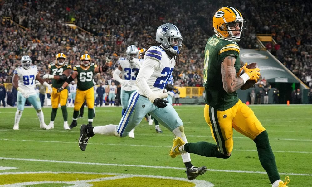 BREAKING: Christian Watson is active today and will not be limited. Last time Watson faced Dallas he had 107 yards and 3 TD’s. Big news for Green Bay.