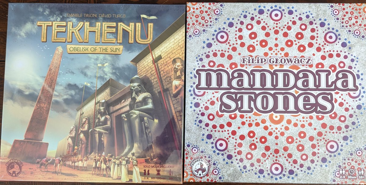 WhoseTurnNC's tweet photo. Two more games for #PlayToWin; these from from @BoardAndDice https://t.co/8TlXUeJ0h0