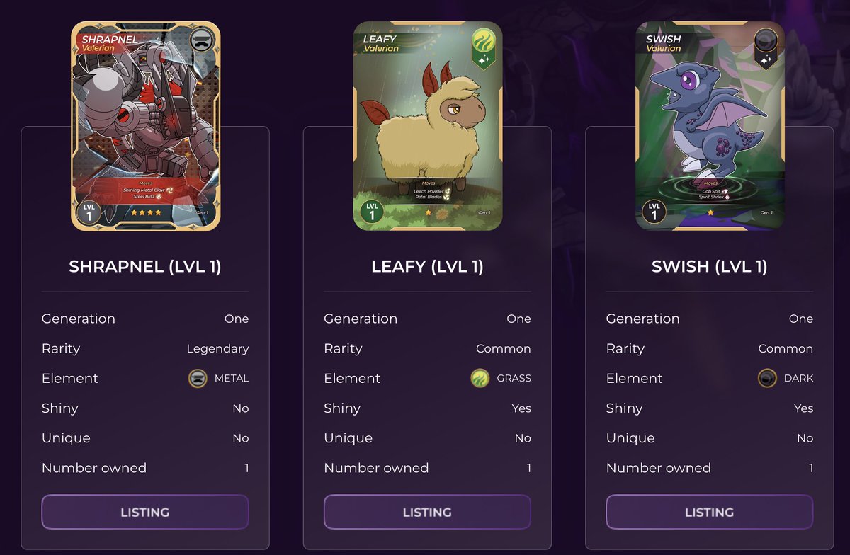 ZybraNFT's tweet photo. Absolutely addicted to opening packs from @ValeriaStudios. Can't wait for the beta to launch so I can put these guys to work!!! https://t.co/NG0KHMJgEm