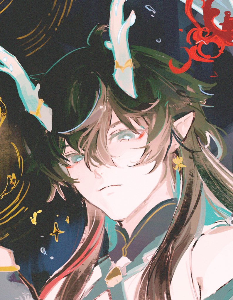 丹恒(崩壊スターレイル) ,丹恒(公式コスチューム) 「I drew dragon Dan Heng~ 」|kay @ kawaiikon 607のイラスト