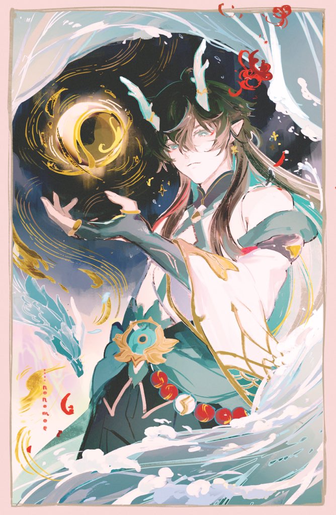 丹恒(崩壊スターレイル) ,丹恒(公式コスチューム) 「I drew dragon Dan Heng~ 」|kay @ kawaiikon 607のイラスト