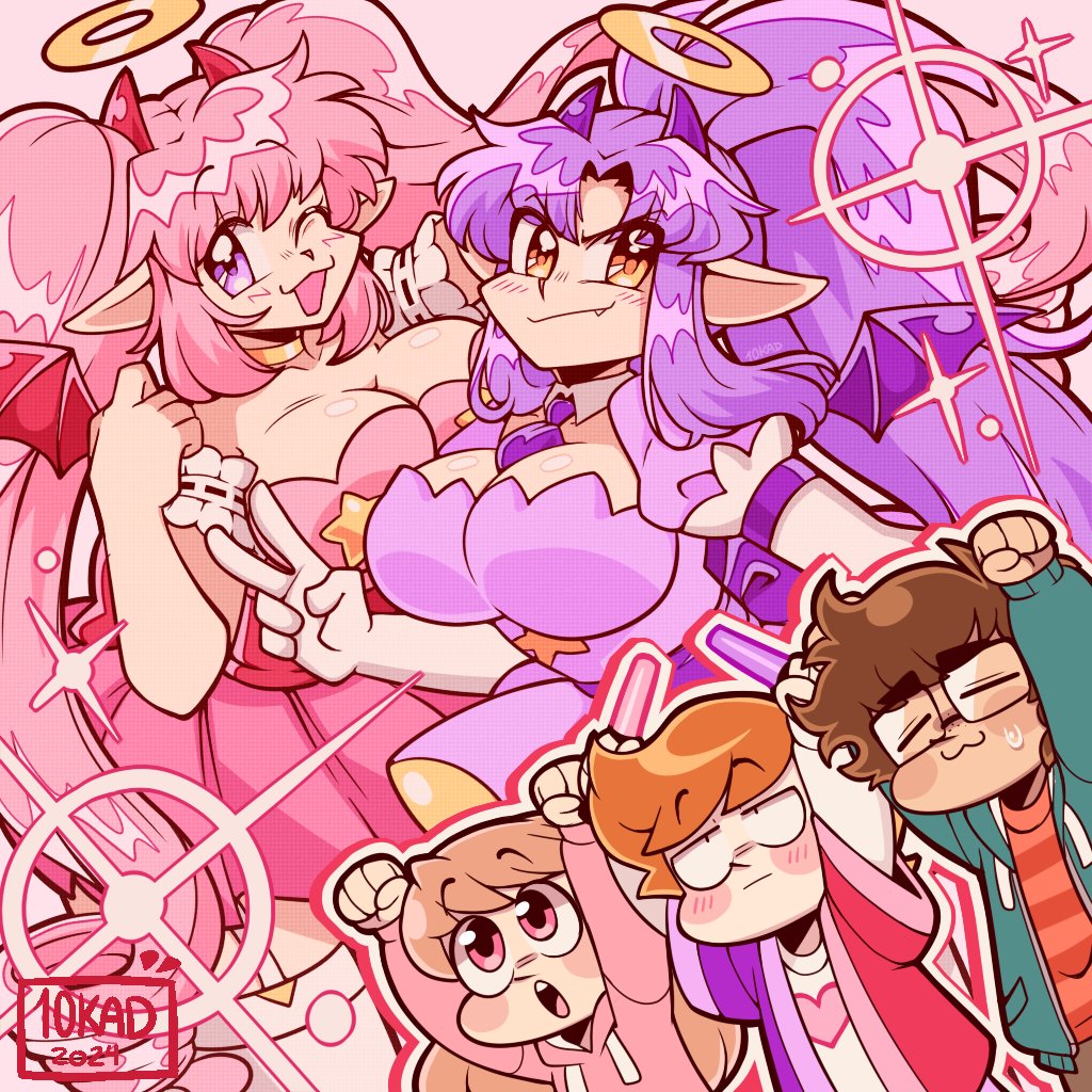 panic_hamster's tweet photo. Como cuando inventas dos personajes para parodiar en tu cómic y te terminan gustando sus diseños ✨ https://t.co/4A98Dnu3oP