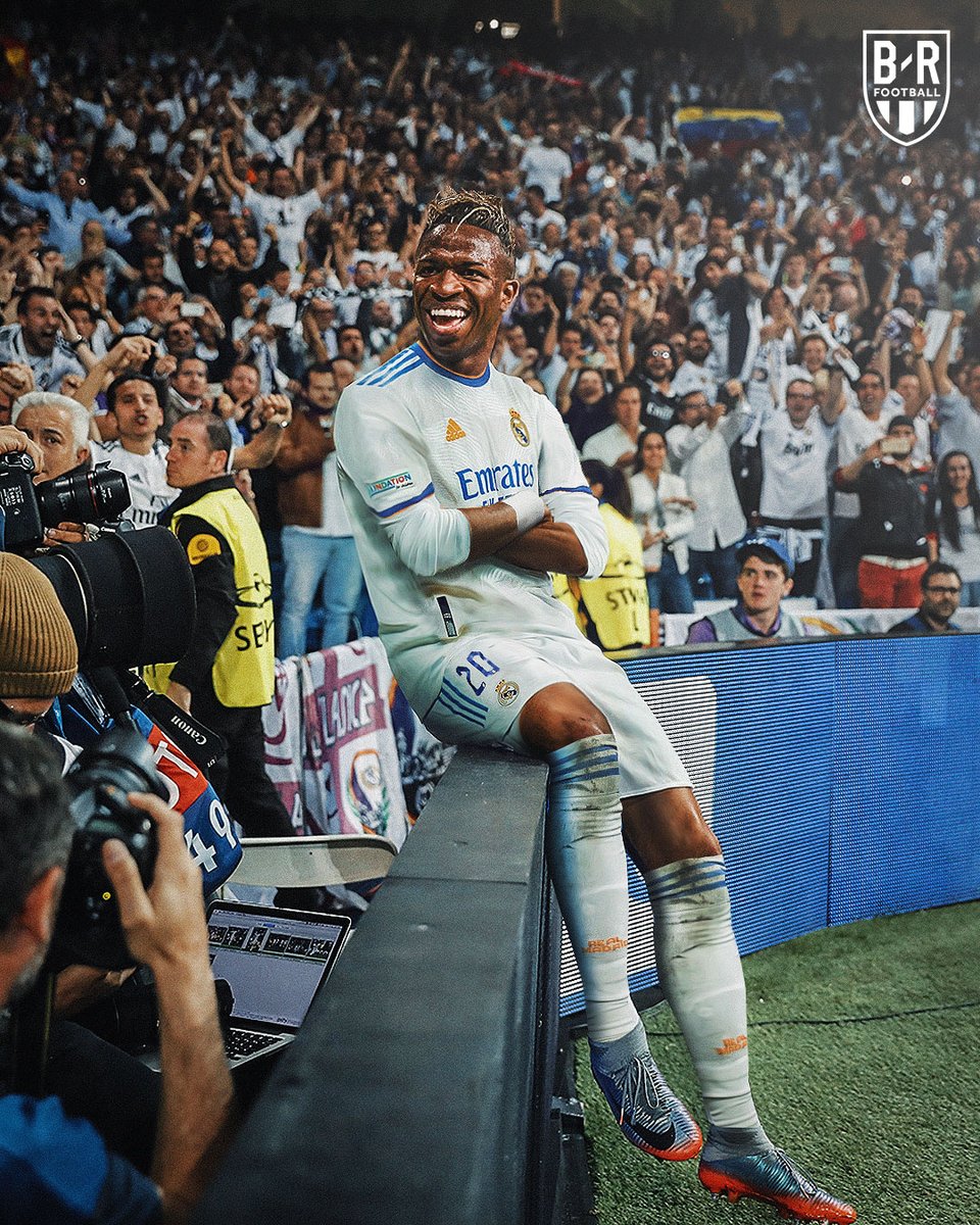 brfootball's tweet photo. First-half hat trick on Ronaldo's home turf 🎩

Vinicius Jr. vs. Barcelona in the Spanish Super Cup final: https://t.co/BNTXUhhZJc