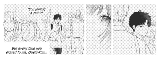 luloverams's tweet photo. @koikoa_ un random en internet que solo vi 2 capítulos: "Yuki se siente incomoda por él y és un ableist y bully" La Yuki en cuestión diciendo que Oushi es de buen cora: https://t.co/2Q7qyCjyKu