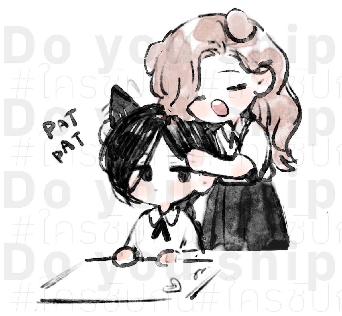 natpch_'s tweet photo. ลูบหัวปุๆทุกคน ขอบคุณที่อดทนรออย่างมีความหวังคับ น้องกิ่งวาดมาให้แหนะ @ksanjo8 🤲 https://t.co/e1PpFxEh6E