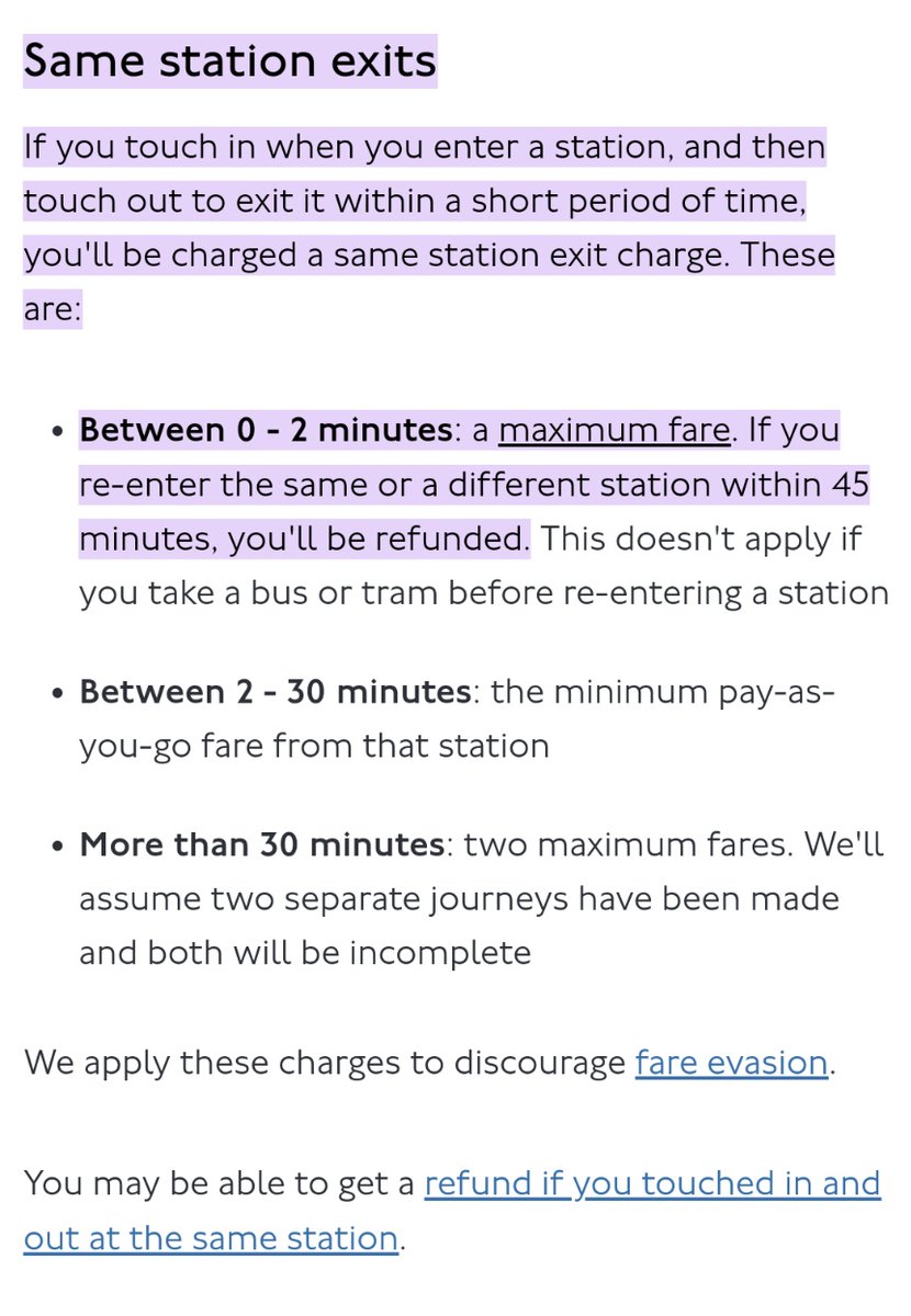 ed_lawrence_'s tweet photo. TIL that if you tap in to the wrong tube station by accident &amp; leave immediately, you get max charged; but if you wait 2 minutes you don't https://t.co/nC11W7ZJhH
