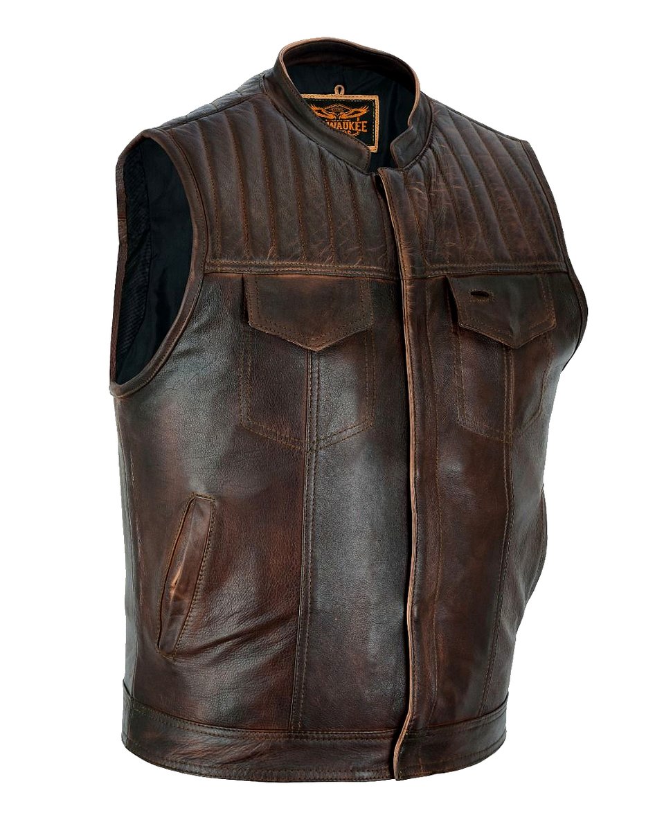 leather_supreme's tweet image. Distressed brown #Cowhide #LeatherVest with #ConcealedCarry #Gun pockets
leathersupreme.com/product/mens-b…