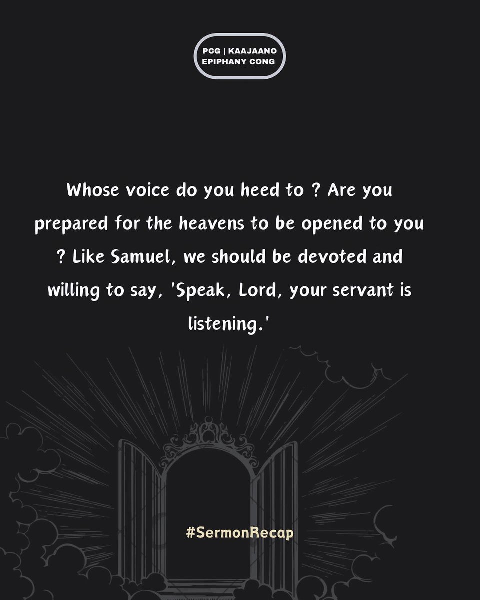 When the Scriptures mention the opening of heaven's windows, it provides a glimpse into God's nature or a fresh perspective on how He interacts with humanity.

#sermonnotes #sermonrecap