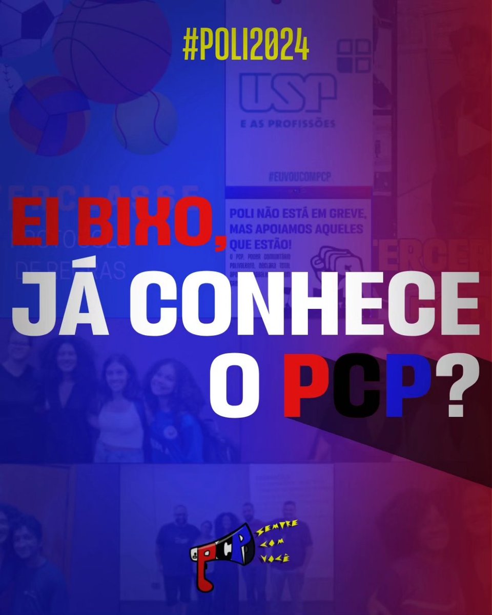 pcp_poli's tweet photo. E AÍ, JÁ CONHECEM O PCP?
Como tem gente nova na escola, o PCP decidiu se apresentar para vocês! Conheçam um pouco de nossa gestão, de nossa história e de nossos projetos. 

Junt❤️s fazemos melhor! ✊🏾 https://t.co/VgE7Jn1Y8x