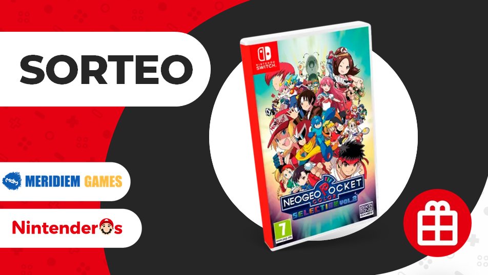 Nintenderos's tweet photo. ¡Sorteamos una copia de Neo Geo Pocket Color Selection Vol. 2 para Nintendo Switch!

1⃣ Sigue a @MeridiemGames y @Nintenderos 
2⃣ RT aquí 

¡Suerte! - https://t.co/AErT2niq5F https://t.co/YR4lG0DNvl