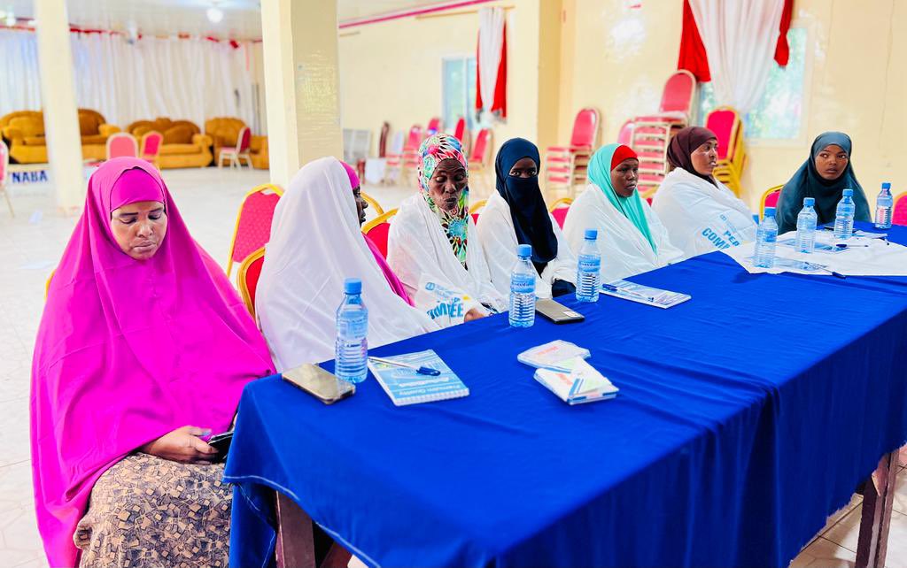 TaakuloSomali's tweet photo. @TaakuloSomali in partnership with @SOSCVSomaliland Provided training on peacebuilding for the two peace committees in Ainabo IDPs, to enhance their knowledge and skills in promoting peace and security. 

Thanks to @SOSCVSomaliland https://t.co/DCc1aiXPuK