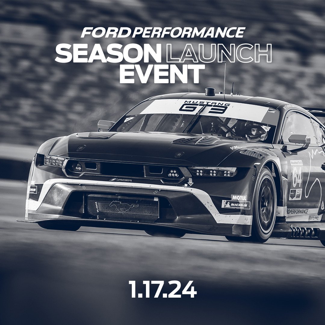 The 2024 season launch event for @fordperformance is almost here! Join me for the livestream on 1/17 ➡️ youtube.com/watch?v=JPAjOC… #FPSeasonLaunch24