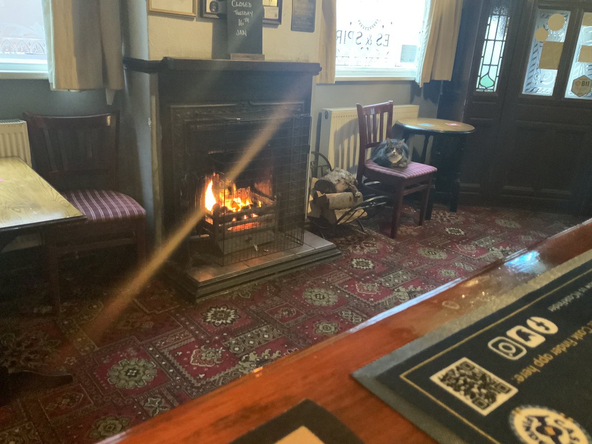 CottageOlde's tweet photo. Opening soon, I’m just keeping an eye on fire while he wonders around aimlessly @Mouser33943163 @RogerProtzBeer @oldmudgie https://t.co/fLmKF1cV2w