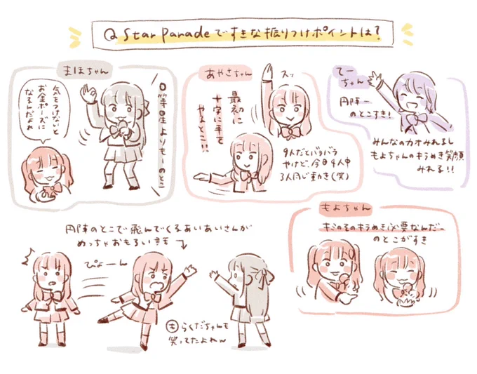 Star Paradeリリイベ大阪1部 好きな振り付けの話!