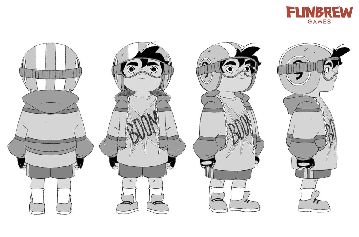 I am so happy to show my concepts I did a few years ago for indie co-op adventure game of @FunbrewGames The first character I worked on, Mateo!