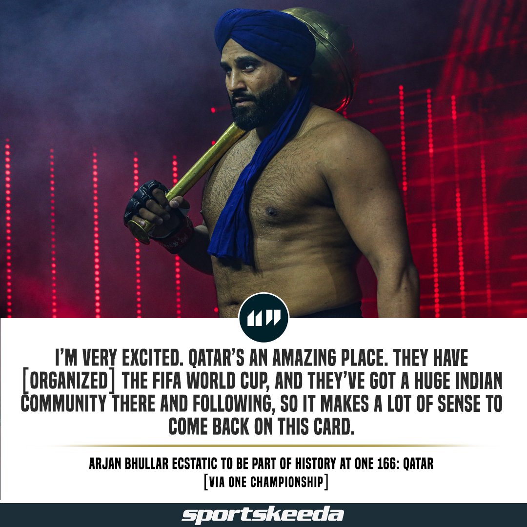 🔥Former ONE heavyweight MMA world champion Arjan Bhullar is eager to be part of ONE Championship’s groundbreaking event in Qatar at ONE 166. 🇶🇦 #ONEChampionship #ONE166 | @TheOneASB