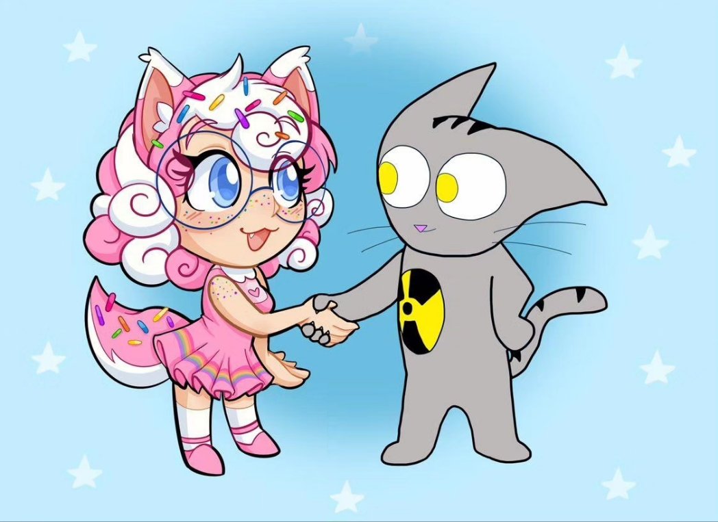 aurastacia's tweet photo. 🐱 Cat camaraderie! 🐱

Just finished this fun collab with @difrancocomics , creator of cute comics such as Radiation Cat, The Heart of Valentino and more! Please go check them out, I had so much fun drawing this with him! 
(And yes, it's a Jimmy Timmy PowerHour reference ehehe) https://t.co/UTYuJqO63f
