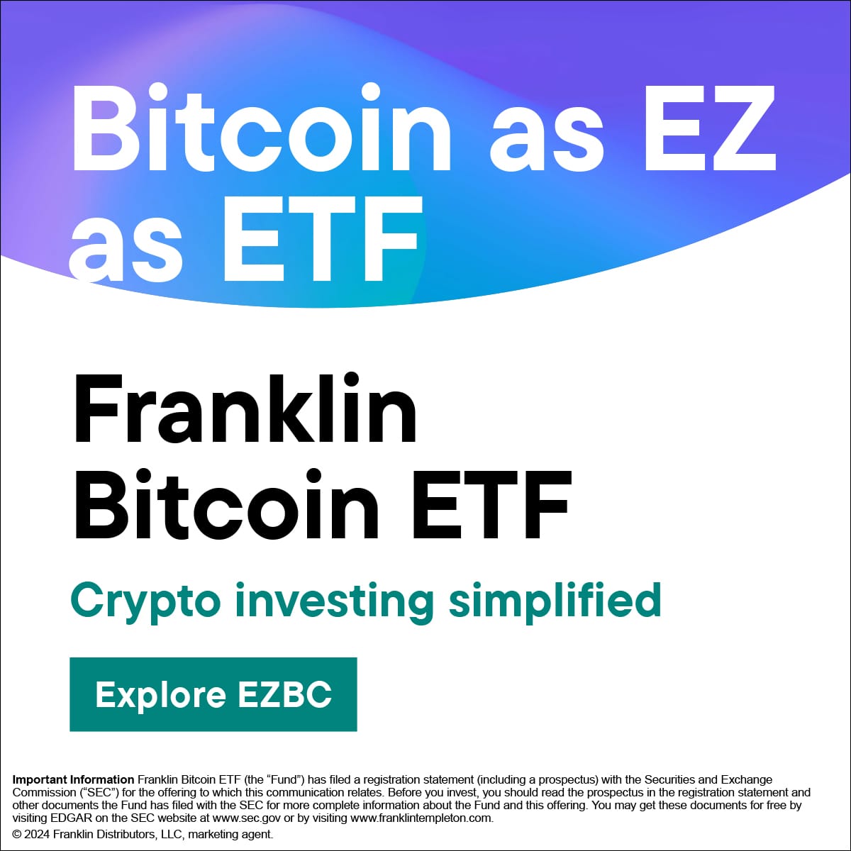 BitcoinMagazine's tweet image. 🇺🇸 Franklin Templeton releases new spot #Bitcoin ETF advertisement