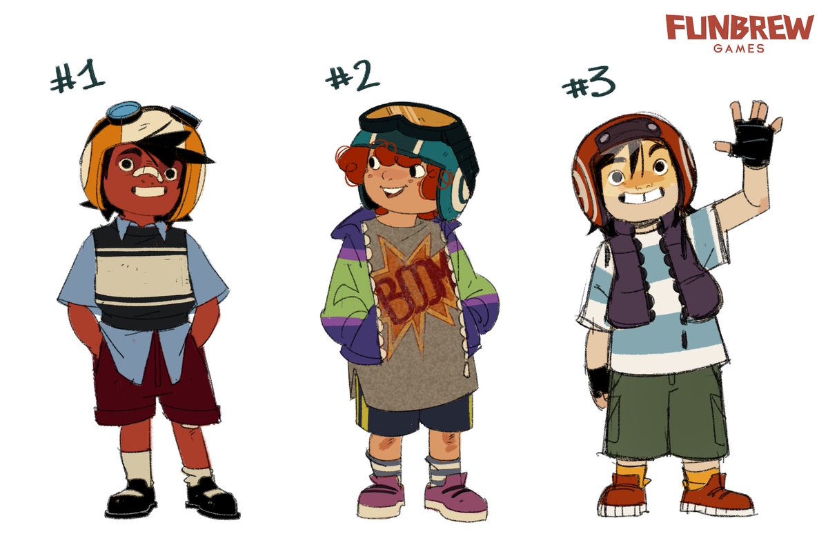 I am so happy to show my concepts I did a few years ago for indie co-op adventure game of @FunbrewGames The first character I worked on, Mateo!
