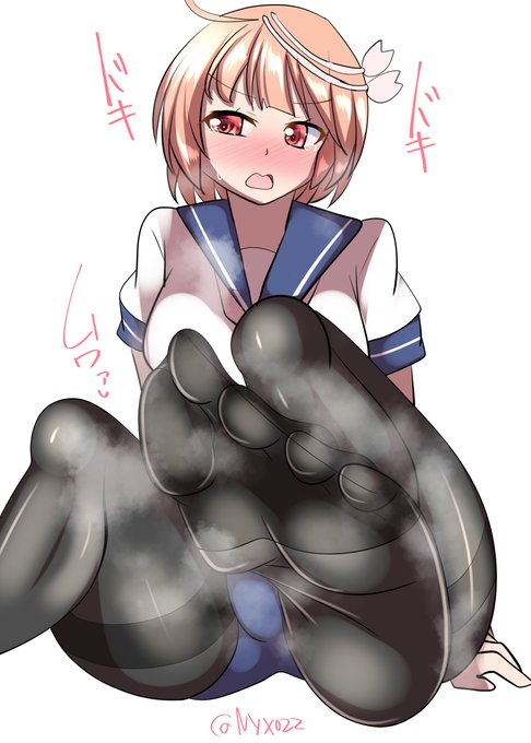 「ご…ごーやの足裏は臭くないでち…///」ムレムレ黒タイツ伊58チャン(ˇωˇ)連続1409日目#艦これ版真剣お絵描き60分一本勝負_20240114#艦これ版深夜の真剣お絵描き60分一本勝負#めび環んどろ #10000日チャレンジ 