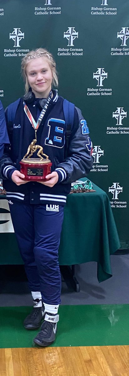 The Girls Varsity team showed up and dominated at The Ranch Invitational this past weekend. Everyone took home hardware and Carlie Nelson was the Most Outstanding Wrestler. #headdown #movingforward <a href="/RandyBelcherBHS/">Randy D Belcher</a> <a href="/LDBellAthletics/">LDBellAthletics</a> <a href="/hebisd/">HEB ISD</a>