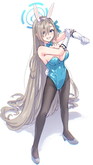 寝る前のらくがきのアスナ #ブルアカ