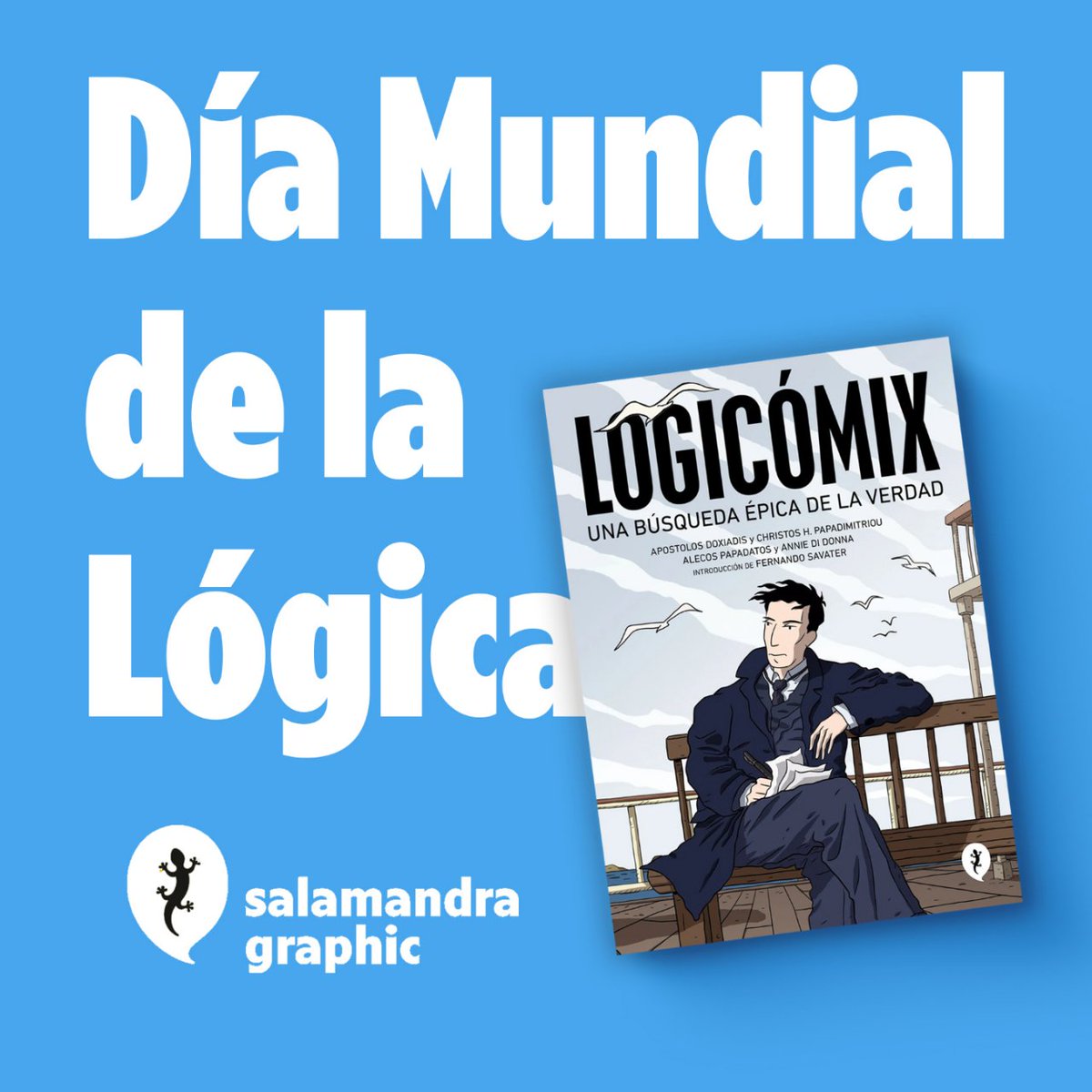 SalamandraGraph's tweet image. Nuestra recomendación para el #DíaMundialdelaLógica es #Logicómix. 📚

➡️  Narrada por su principal protagonista, Bertrand Russell -uno de los grandes filósofos británicos del siglo XX-, esta obra convierte una materia tan árida como las matemáticas en una historia apasionante.