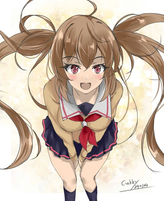 #艦これ版真剣お絵描き60分一本勝負_20240114 #艦これ版深夜の真剣お絵描き60分一本勝負 村雨ちゃん