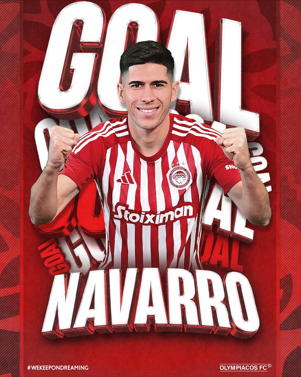 olympiacosfc's tweet photo. 39': ΓΚΟΛ για την ομάδα μας με τον Ναβάρο και 0-2! / 39': GOAL for Olympiacos! @frantoro9 scores!  0-2!

#Olympiacos #KIFOLY #slgr https://t.co/8qGFaN26eV
