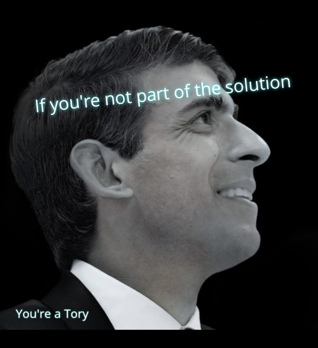 hatearacist's tweet photo. Are they honestly EVER part of a solution ? 

#nevertories 
#Toriesout
#KSFPM https://t.co/uzY51cjyZ8