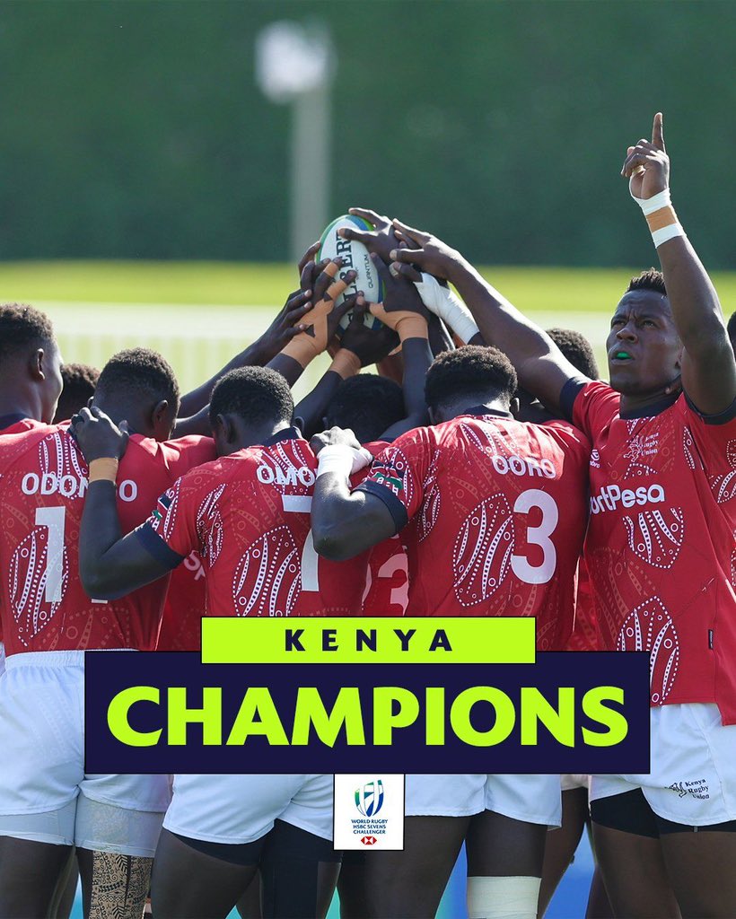 AbabuNamwamba's tweet photo. Congratulations #Shujaa for winning the men Dubai #7sChallengerSeries today, beating Chile in the final. Hongera #Lionesses for finishing a creditable 2nd in the women's competition. #TalantaHela
#HSBCSVNS https://t.co/miDeiZrWUm