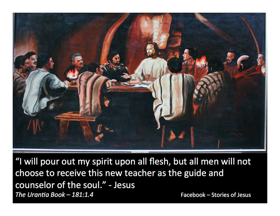 UrantiaChurch's tweet photo. #Spirit #PourOut #AllFlesh #pouroutthespirit #NewTeacher #Teacher #Guide #Counselor #Soul #Jesus #Urantia https://t.co/z5ZCHZnsI1