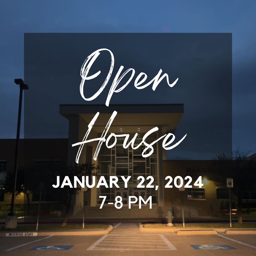Spring Open House is coming up. Come join us to meet your students' teachers and walk their schedule. We cannot wait to see our Marcus 9 families there!
