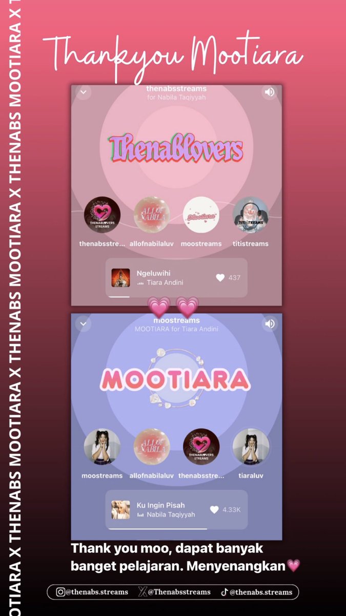 memoriesofnab's tweet photo. Thank you, Mootiara. 💗💗
Banyak banget pelajaran yg bisa diambil. Senang berkenalan dg pak kepsek, bu guru dan para murid mooschool di @moostreams . 
Semoga silaturahmi selalu terjaga dg baik yaaa :)

#THENABLOVERS x #MOOTIARA 
#KuInginPisahNabilaTaqiyyah #NgeluwihiTiaraAndini https://t.co/tULlxEHS52