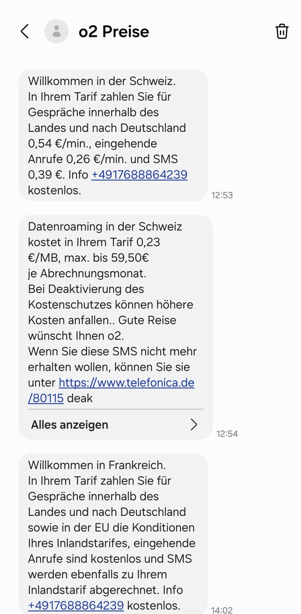 Impressionen einer Wanderung im Südschwarzwald: um 12.53 begrüßt mich das Schweizer Netz, um 14.02 das französische.
Willkommen im #Dreyeckland.
