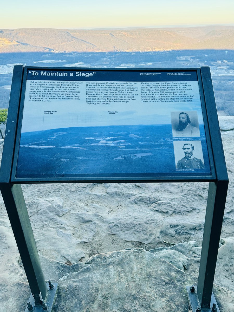 liz_july4th's tweet photo. @MeateaterT @FrankWCox1 @CwNewbie11 Complicated man, in my opinion, I like to know his thoughts as he stood at Sunset Rock, Lookout Mountain, alongside Bragg, looking at the Union army

#SunsetRock 👇👇👇 01.02.2024 https://t.co/AsoK54cJuv