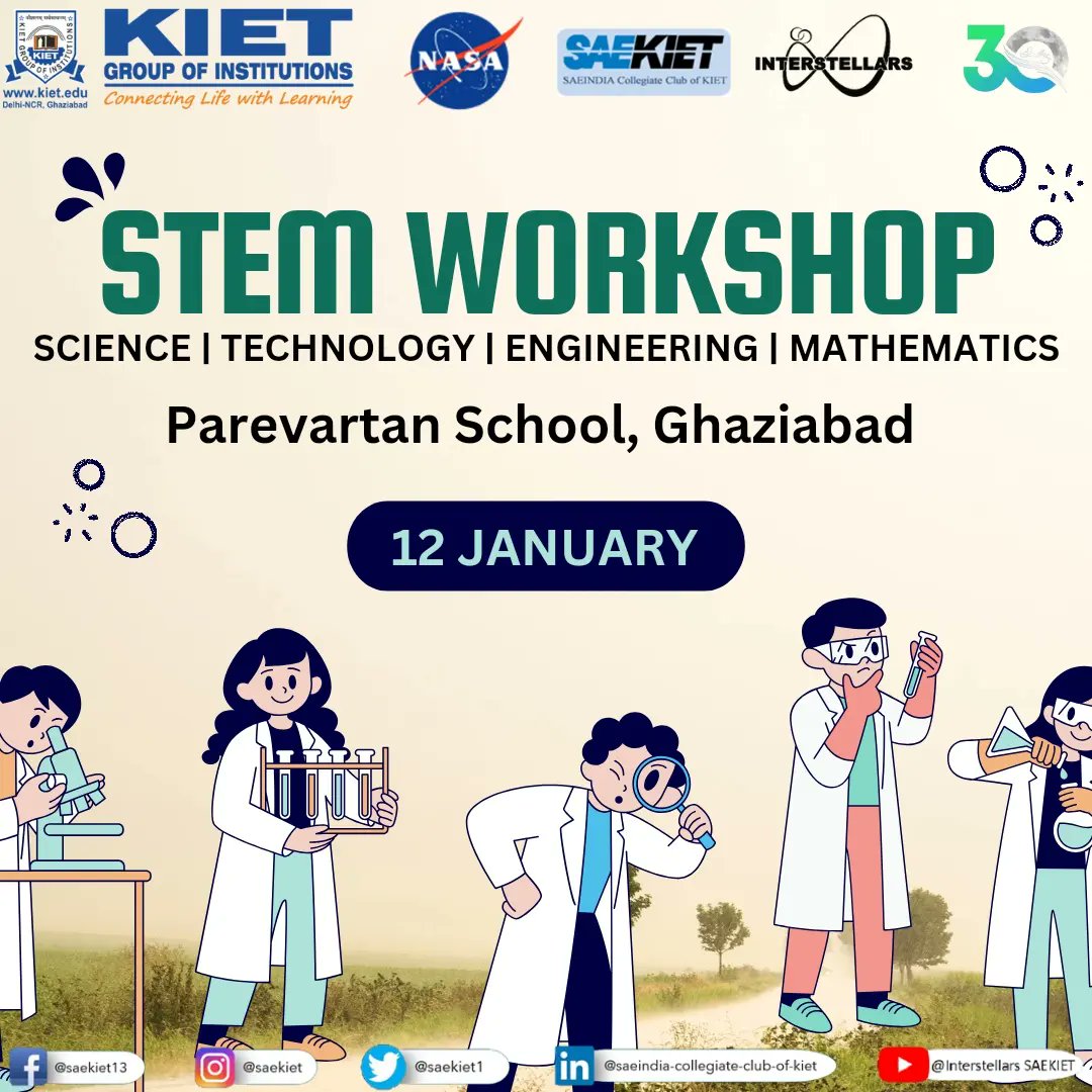 SAEKIET1's tweet photo. 🔬✨ Empowering young minds at Parevartan School, Ghaziabad! Team Interstellars hosted a STEM ENGAGEMENT WORKSHOP, igniting curiosity and sparking the flames of innovation. 🚀#STEMWorkshop #TeamInterstellars #InspiringInnovation #STEMEngagement #TeamInterstellars #Innovation https://t.co/HTcVB7UYhq