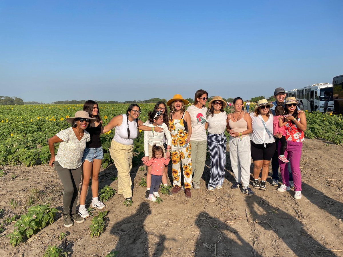 Tevefilia's tweet photo. El viernes nos juntamos un grupo de gente y nos fuimos a conocer un sembradío de girasoles en Turén. Las fotos son bonitas, pero más bonito es todo lo que está detrás de la materialización de este viaje: retomar la carretera, parar en Tinaquillo de madrugada, escuchar la (+) https://t.co/Xn5P06GB71