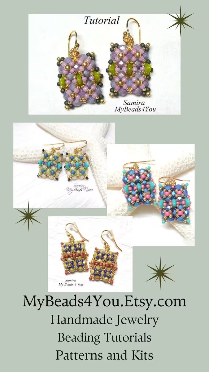 Tutorial
mybeads4you.etsy.com/listing/216507…
Earrings ready to wear
mybeads4you.etsy.com/listing/134749…
#handmadegifts #giftideas #smilett23 #earrings #jewerly #beadedjewelry #etsygifts #handmade #diy #diyfashion #fashion #crafty #epiconetsy #etsy #jewelryonetsy #jewelleryshop #diycrafts