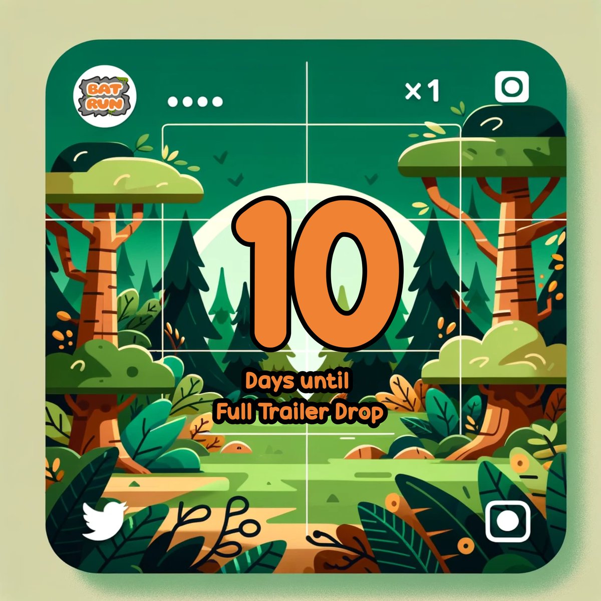 flyingfoxgame's tweet photo. 🚨 10 days to go! The excitement is building up for the #BatRun trailer. Get ready to be immersed in a world where gaming meets conservation. 🎮🌿 #10DaysToGo #TrailerCountdown #EcoGaming https://t.co/p4VWphxD5Z