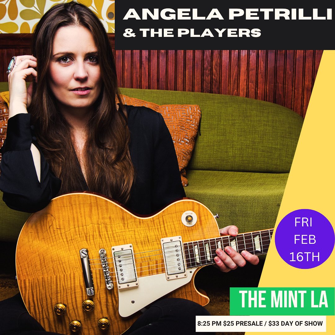 angelaplaysgtr's tweet photo. LOS ANGELES — Catch me and The Players at @MintLA on Feb 16! 🎟️🎟️🎟️ https://t.co/Vtp1CLNWj3 #themintla #losangeles #lespaul #guitarist #gibsonguitars https://t.co/TyY80jsOts