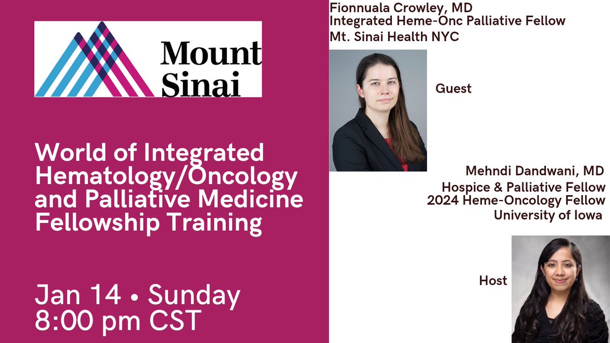 hemeoncfellow's tweet photo. #MedTwitter
#MedEd
#Hematology
#Oncology
@HemOncFellows Dont forget today to join today
Click here to join the meeting<https://t.co/NZ7WUJk3aX>
Meeting ID: 288 797 980 978
Passcode: dgDDTH https://t.co/uNNWYtrsNP