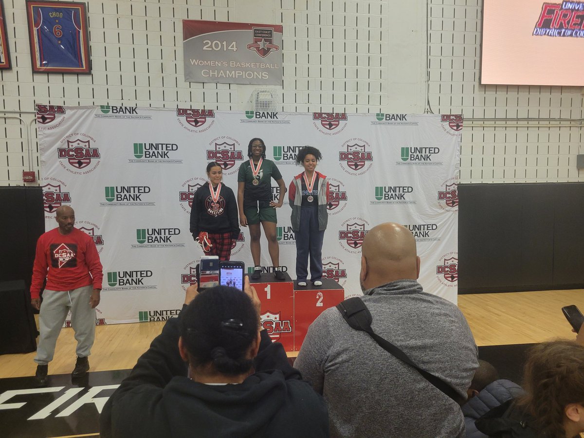 ShsHornets1's tweet photo. Congratulations to Kaaliyah Hairston for winning the championship in the 165lb. bracket of the DCSSA female wrestling tournament  at UDC. She's my super freshman and she made us proud. WeRSurrattsville!!!! #WeComing https://t.co/XiSblwOJth