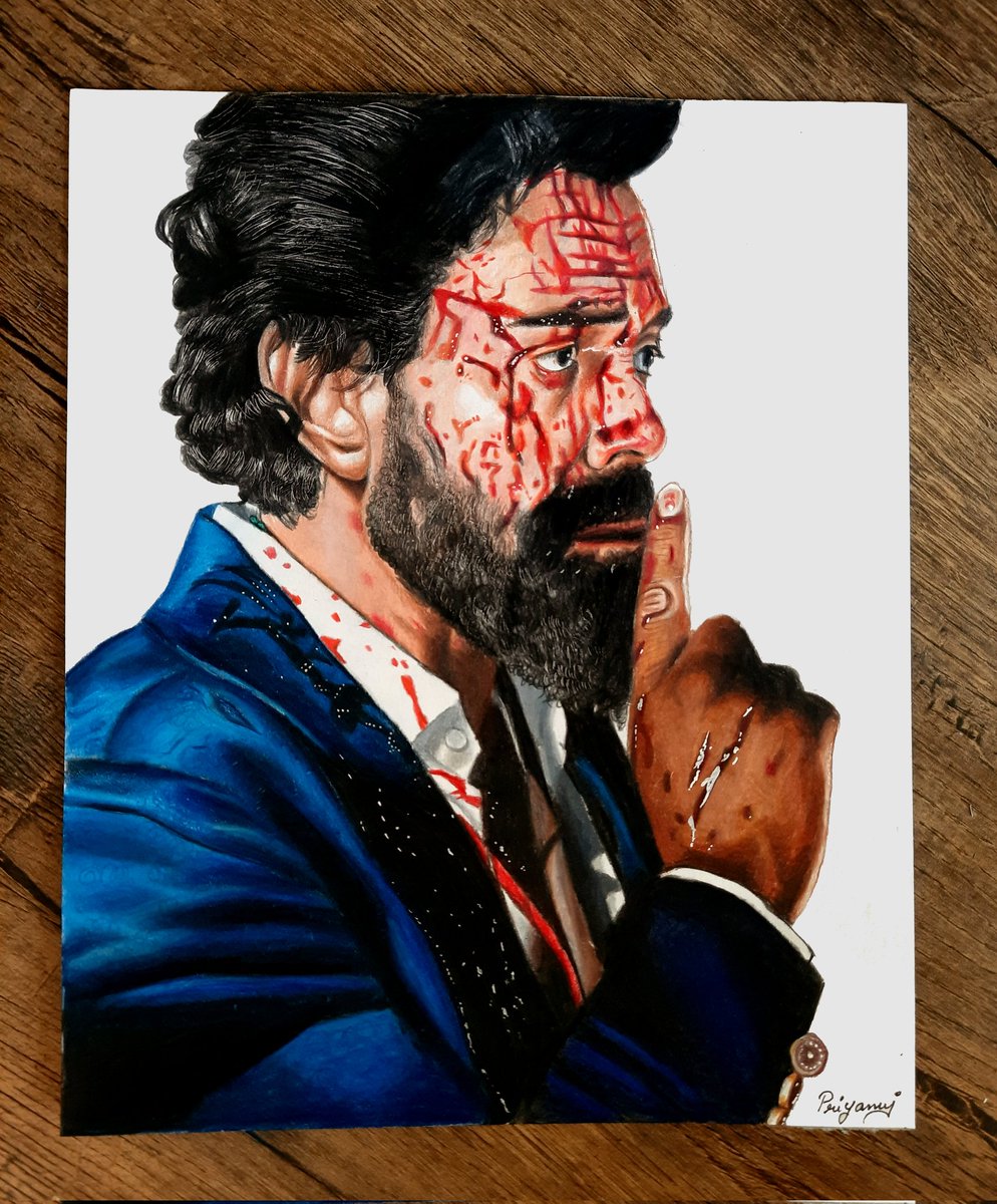 Priyanuj_Art's tweet photo. Portrait of @thedeol as Abrar from the movie Animal drawn using colour pencils. 

#BobbyDeol #portrait #AnimalTheFilm #Animal #RanbirKapoor #jamalkudu #SandeepReddyVanga #abrar #drawingart #ArtistOnTwitter #artwork #realistic #sketch #Bobby #deol #Dharmendra https://t.co/KG5mUlRQPT