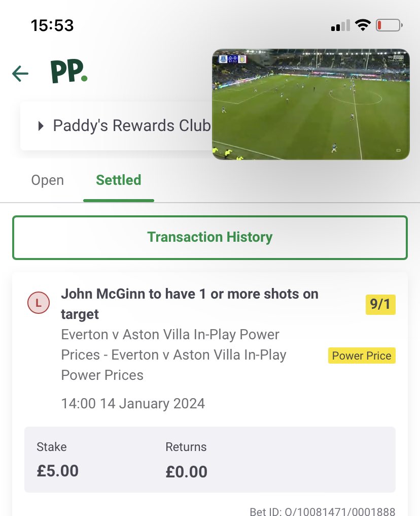 JamieRussell_93's tweet photo. @AskPaddyPower can you check this loss please https://t.co/KdGN5KCb7S