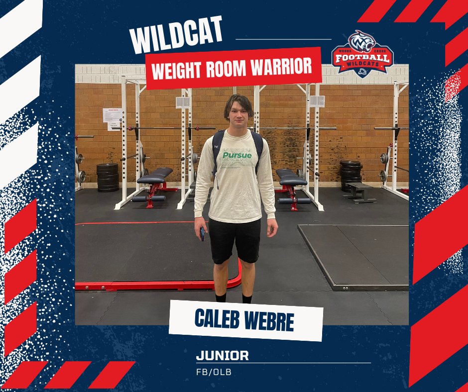 WX_Football's tweet photo. 🏋️♂️💪 Shoutout to Junior Caleb Webre! He is this week's Wildcat Weight Room Warrior! 🏈 Caleb's commitment and hard work in the weight room are truly commendable. 💯 Keep grinding, Caleb! 🔥 #WildcatWarrior #WXFootball #HardWorkPaysOff https://t.co/DWiJmxDwNU