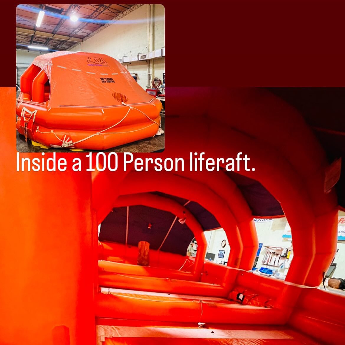 LifelineInfl's tweet photo. Lifeline servicing 100P LSA liferaft. 

#lsa #marinesafety #lifelineinflatable #liferaftservice https://t.co/RxvEhSSKgo