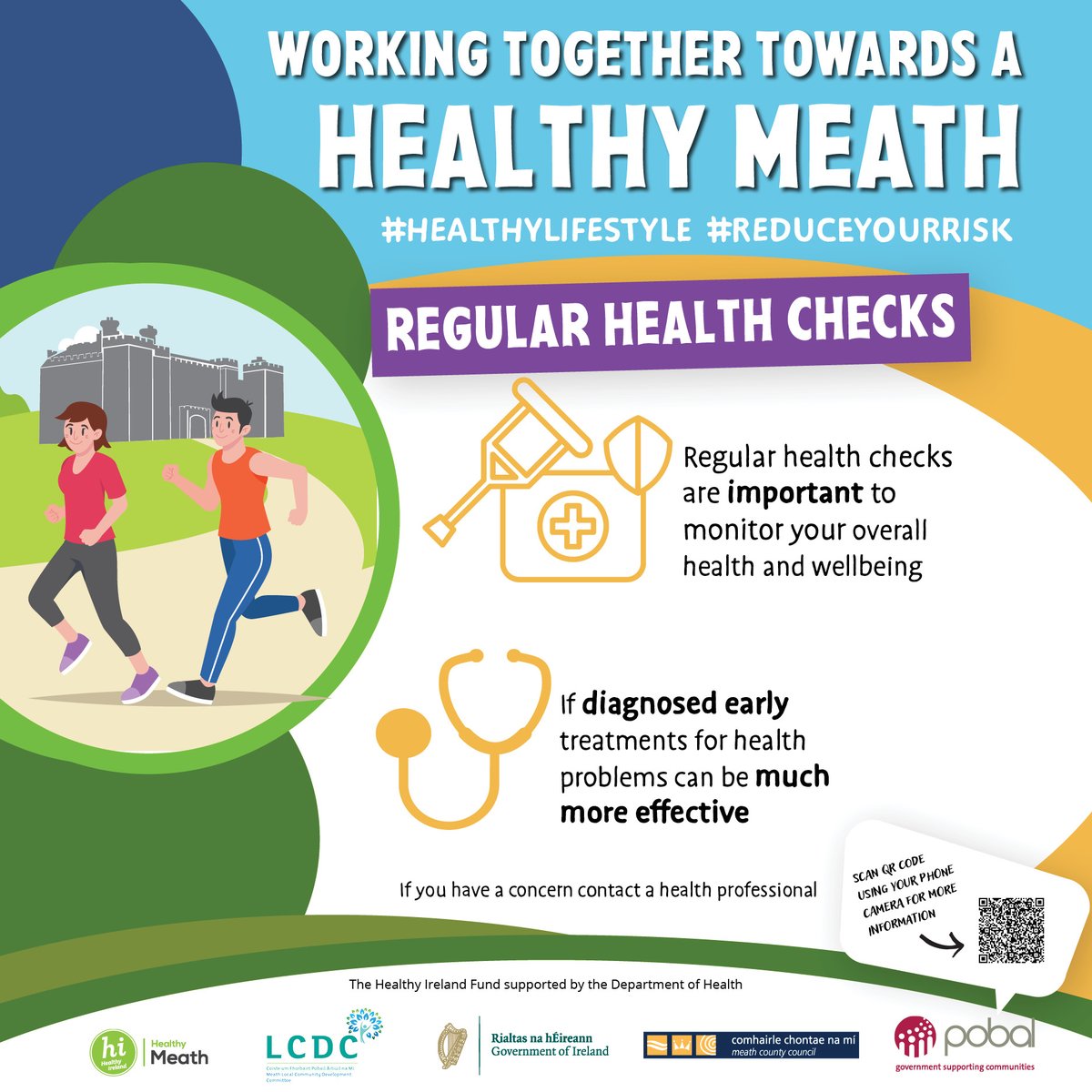 Having regular health checks can minimise your risk of developing a serious health issue. Contact a health professional if you are concerned. 

For more info contact healthymeath@meathcoco.ie or visit bitly.ws/35Q3d 

#HealthyMeath #HealthyLifestyle #ReduceYourRisk