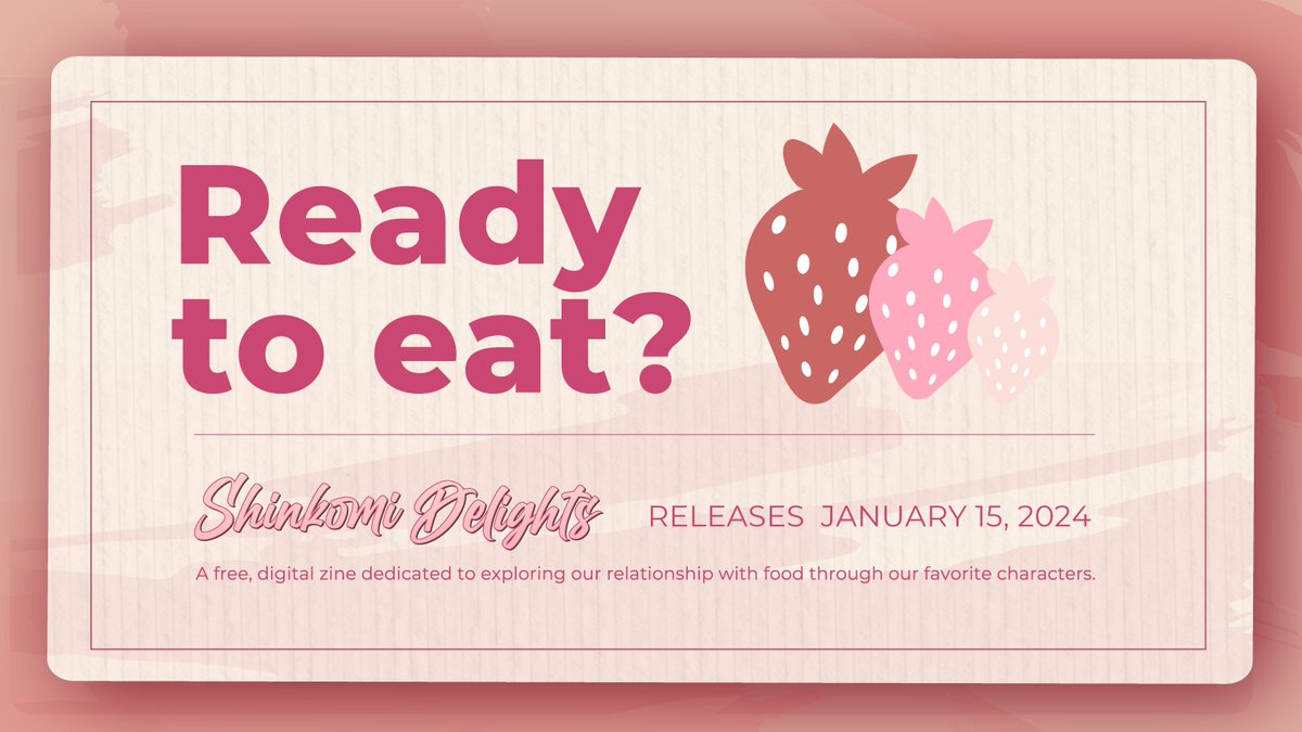 ⋆⑅˚₊⋆⑅˚₊⋆⑅˚₊⋆⑅˚₊⋆⑅˚₊⋆⑅˚₊⋆⑅˚₊⋆⑅˚₊ 

Shinkomi Delights will be available for download tomorrow: Monday, January 15 

We can't wait to share the Shinkomi Delights project with everyone✨

⋆⑅˚₊⋆⑅˚₊⋆⑅˚₊⋆⑅˚₊⋆⑅˚₊⋆⑅˚₊⋆⑅˚₊⋆⑅˚₊