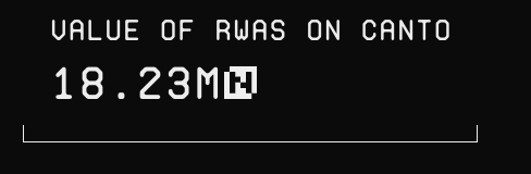 ATH for RWA issuance on Canto
-3rd highest after Ethereum and Stellar

we are just getting started, yes, Larry Fink has validated our thesis